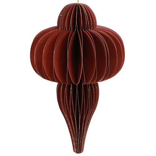 Produkt Ozdoby choinkowe z papieru Bordeaux 20cm 2szt