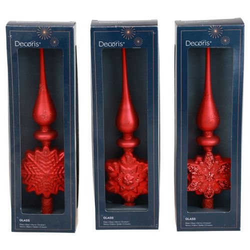 Produkt Choinka czerwona Choinka szklana wys. 34cm 1 szt