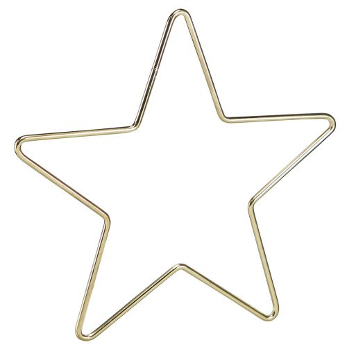 Produkt Ozdoba świąteczna zawieszka metalowa gwiazda złota Ø15cm 6 szt