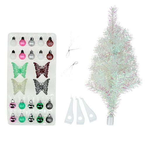 Floristik24 Dekoracje świąteczne Mini Tree Kolorowe 43cm