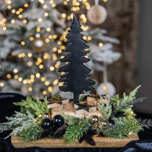 Floristik24 Dekoracja świąteczna Choinka drewniana metalowa dekoracja stołu W22cm