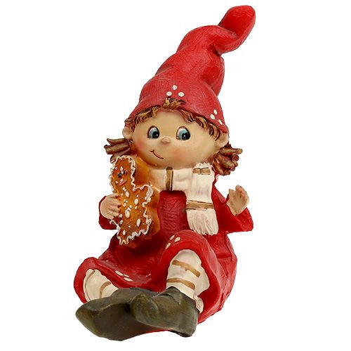 Floristik24 Świąteczna figurka dzieci 11cm czerwona 2szt