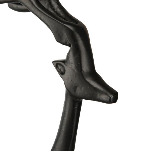 Floristik24 Dekoracja świąteczna figurka renifera metalowa czarna 17×8×38,5cm