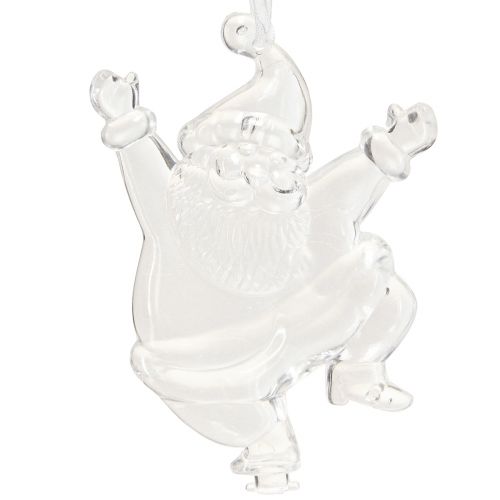 Produkt Figurki świąteczne zimowa dekoracja do zawieszenia przezroczysta wys. 10cm 3szt