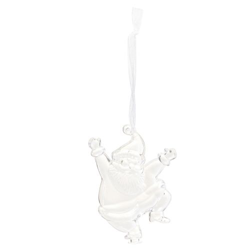 Produkt Figurki świąteczne zimowa dekoracja do zawieszenia przezroczysta wys. 10cm 3szt