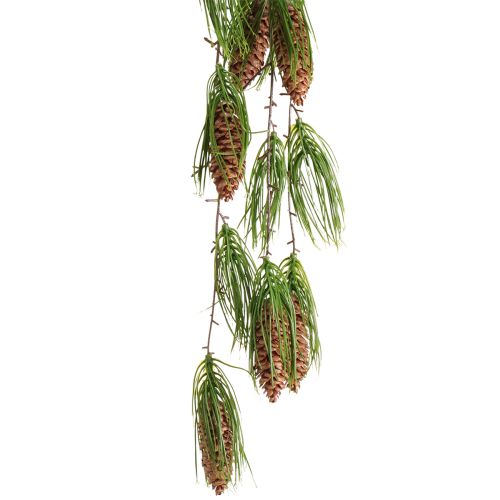 Girlanda świąteczna sztuczna jodła zielona 6 szyszek 78cm