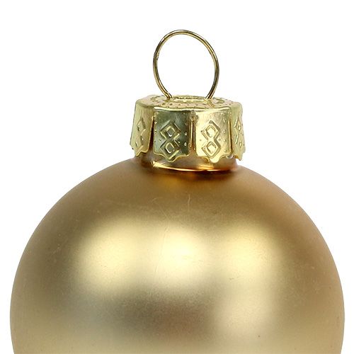 Produkt Bombka świąteczna 4cm złota błyszcząca/matowa szklana 24szt
