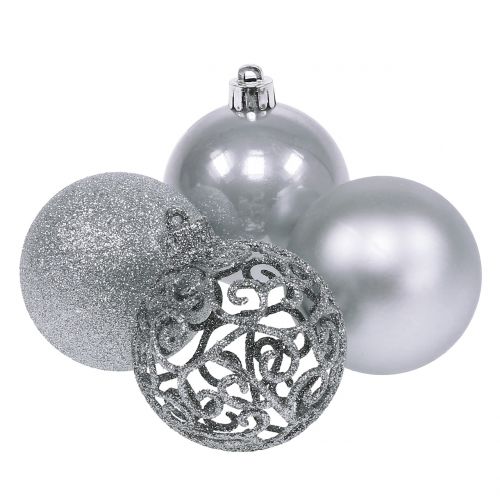 Produkt Bombka bożonarodzeniowa srebrna Ø6cm 16szt