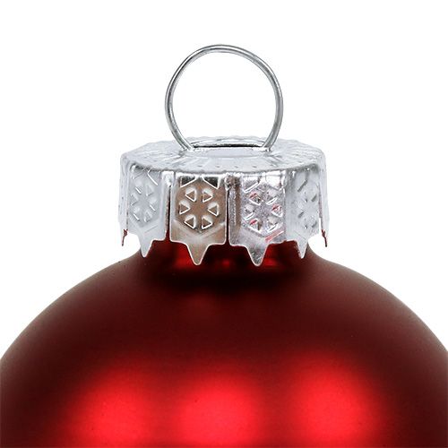 Produkt Christmas Ball Glass Ø6cm Red Mix 24szt