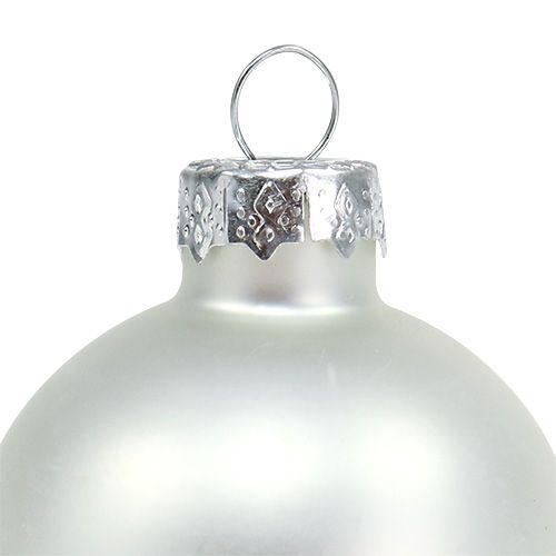 Produkt Christmas Ball Glass Ø6cm Silver Mix 24szt