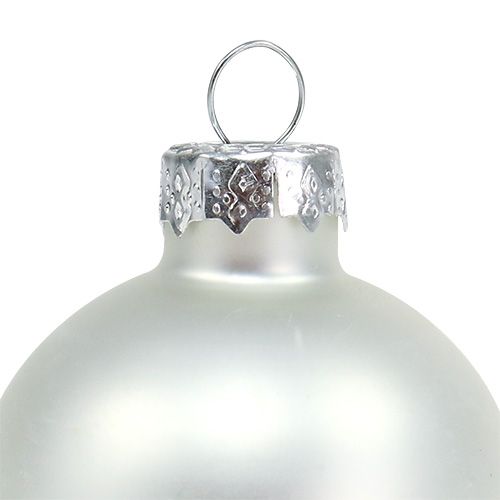 Produkt Świąteczne kule szklane Ø6cm srebrny mix 24 szt