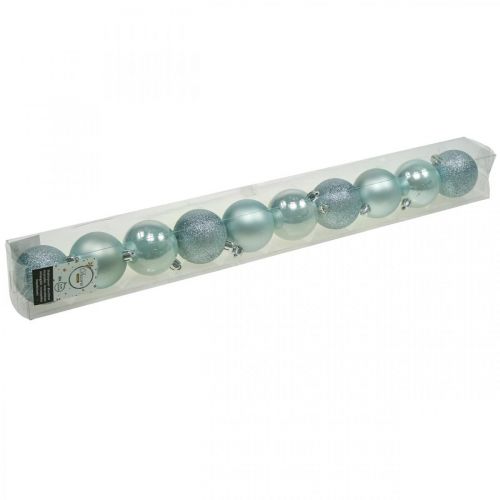 Produkt Bombki plastikowe jasnoniebieskie mix Ø6cm 10 szt
