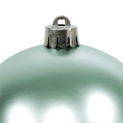 Kula świąteczna Breakproof Light Green Assorted Ø10cm 4szt.