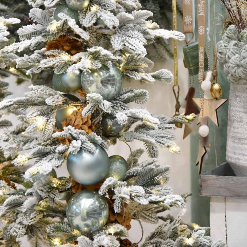 Produkt Christmas Bauble, Tree Ornament, Christmas Tree Ball Green Mint H6,5cm Ø6cm Real Glass 24szt.
