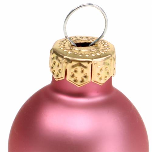 Produkt Mini bombka w kolorze antycznego różu posortowana Ø2,5 cm 24 szt