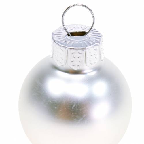 Produkt Mini Christmas Ball Silver Assorted Ø2,5cm 24szt.