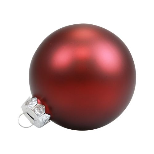 Produkt Bombki świąteczne Szklane bombki choinkowe Bordeaux Ø7,5cm 14 szt
