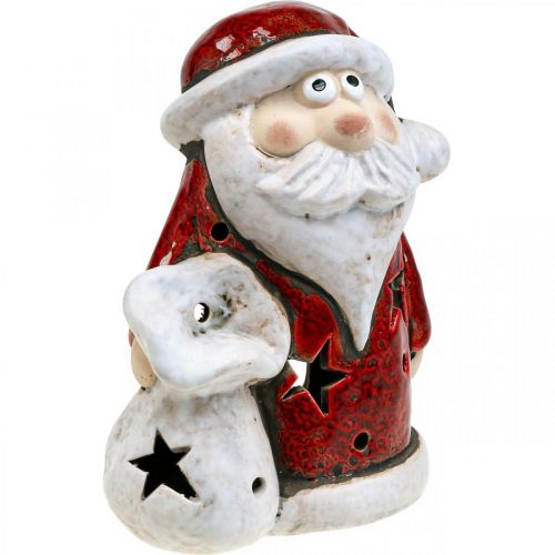 Produkt Świąteczny świecznik na tealighty Santa Claus wys. 15 cm