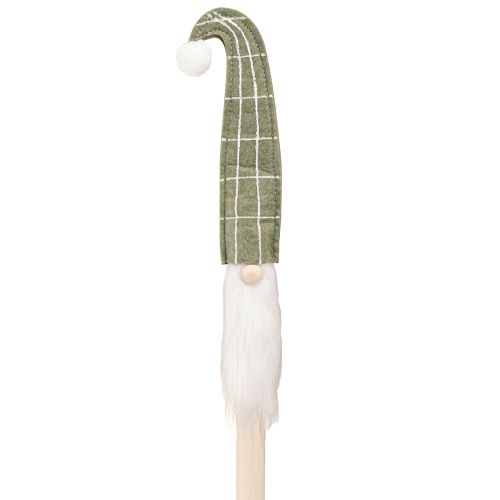Mikołaj na patyku krasnal bożonarodzeniowy zielony 57cm 4 sztuki