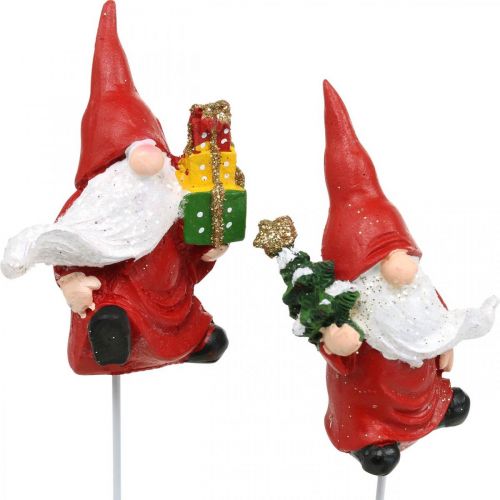Produkt Krasnal bożonarodzeniowy wtyczka dekoracyjna krasnal Mikołaj 7cm 4 szt
