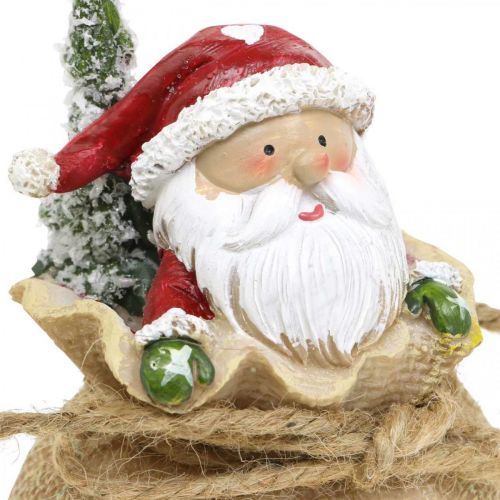 Produkt Figura dekoracyjna Święty Mikołaj w worku Dekoracja świąteczna Ø8cm/W13cm 2 sztuki