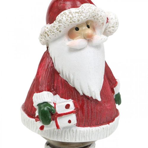 Floristik24 Dekoracyjna figura Świętego Mikołaja z laską cukrową/prezent W8,5cm 4szt