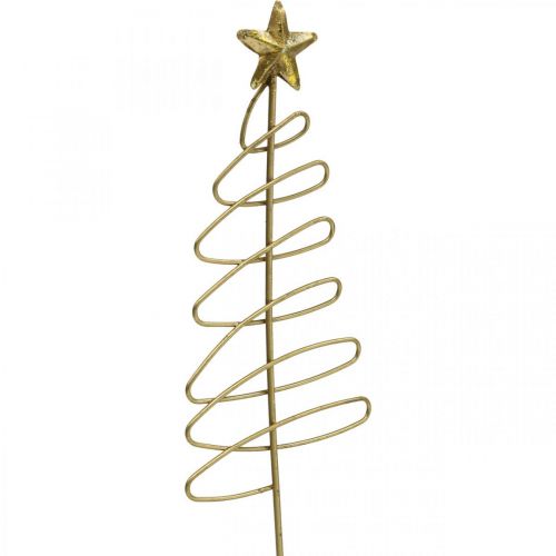 Produkt Wtyczka bożonarodzeniowa z kwiatem jodły, metalowa 30cm 6 szt