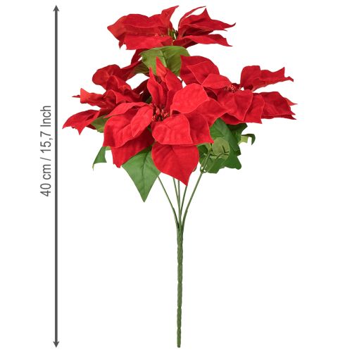 Produkt Poinsecja Czerwona Sztuczna Roślina 5 Kwiatów 40 cm