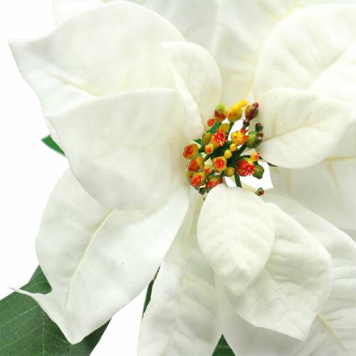 Produkt Poinsecja Sztuczny Kwiat Biały 67cm