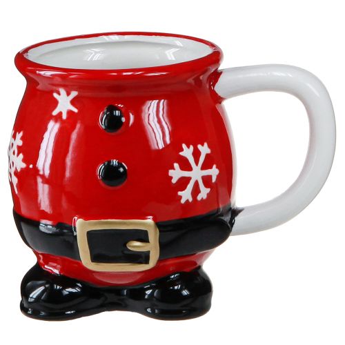 Floristik24 Kubek świąteczny Kubek ceramiczny Święty Mikołaj 10,5cm 2szt