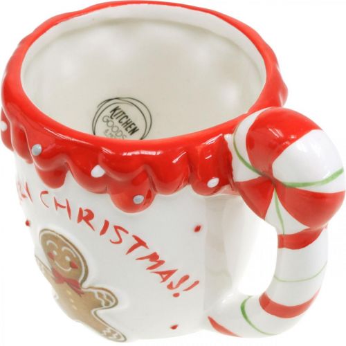 Produkt Kubek świąteczny Merry Christmas biały ceramiczny wys. 10,5 cm