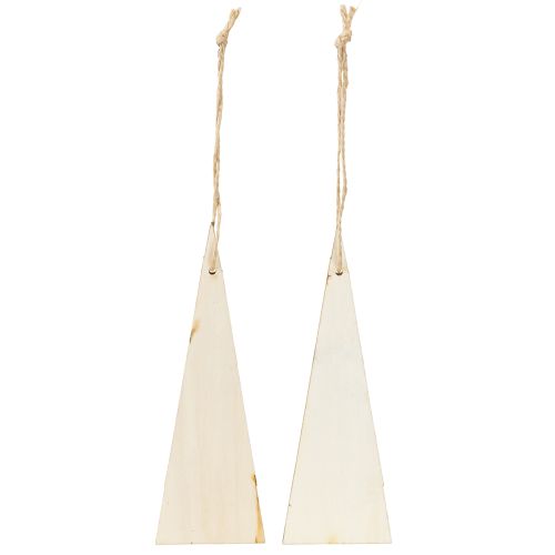 Produkt Krasnale świąteczne drewniane do zawieszenia szaro-czerwone 15/19,5cm 8 szt.
