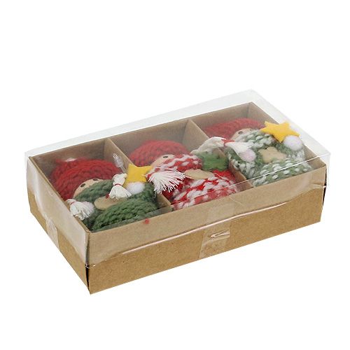 Floristik24 Skrzat świąteczny do zawieszenia 6,5cm L15cm Asortyment. 3szt.