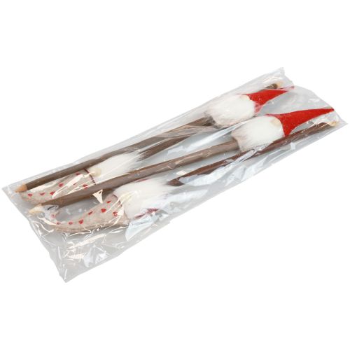 Floristik24 Krasnal bożonarodzeniowy Kołek ogrodowy gnom 48,5/50cm 4 szt