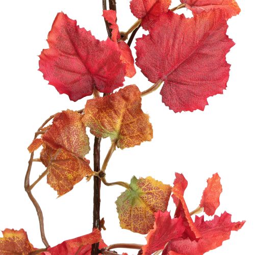 Produkt Girlanda z liści winorośli, sztuczna dekoracja jesienna, czerwona, 200 cm