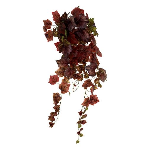 Vine Leaves Hanger Green, Dark Red 100cm