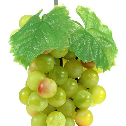 Floristik24 Winogrono z liściem jasnozielone 22cm