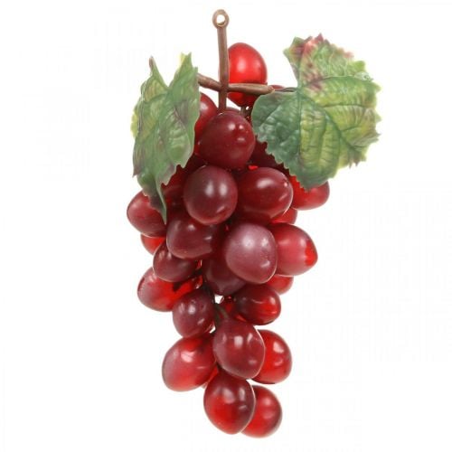 Deco Grape Czerwone Sztuczne Winogrona Deco Owoce 15cm