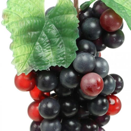 Produkt Dekoracyjna dekoracja okna ze sztucznych owoców w kolorze czarnym winogronowym 22cm