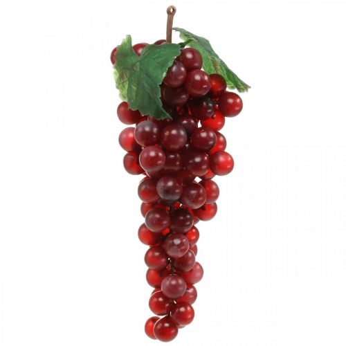 Floristik24 Winogrono ozdobne czerwone Sztuczne winogrona ozdobne owoce 22cm