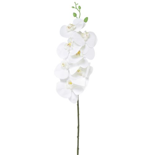 Biała sztuczna orchidea Phalaenopsis Real Touch W83cm