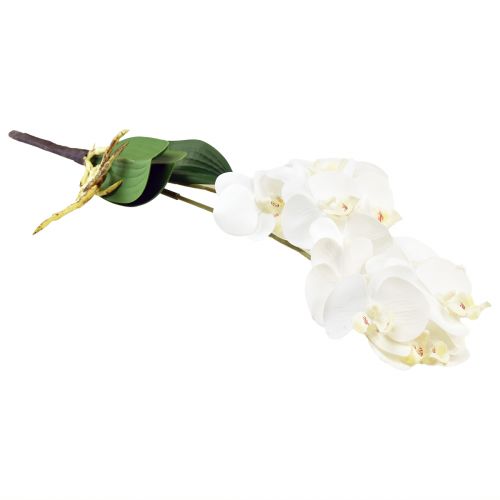 Produkt Biała Orchidea na Pick Sztuczny Phalaenopsis Real Touch 39cm
