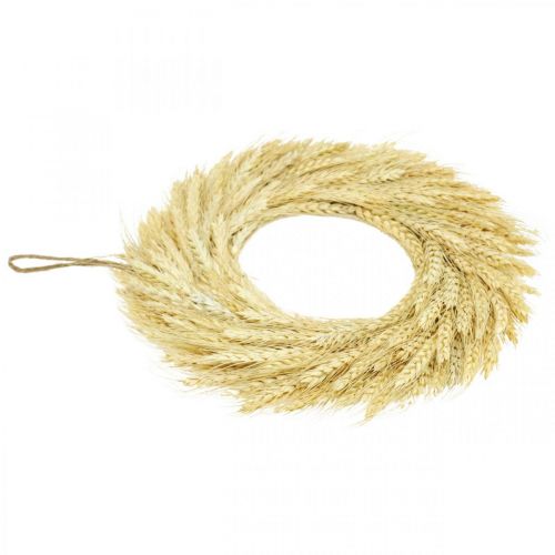 Floristik24 Wieniec naturalny, wieniec pszenny, wieniec pszenny, wieniec zbożowy 30cm