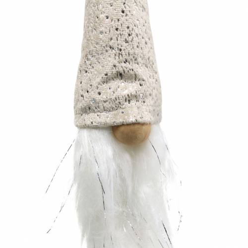 Produkt Skrzat ze szpiczastą czapką do zawieszenia kremowy 48cm L57cm 3szt.