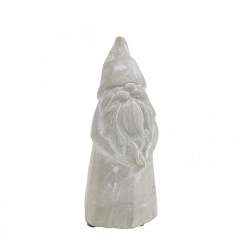 Floristik24 Figurka Deco Imp Concrete Father Christmas Grey H18,5cm