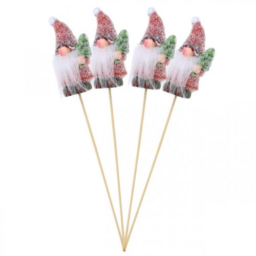 Produkt Ozdobny gnom Święty Mikołaj Korek dekoracyjny Świąteczny 10cm 4 szt