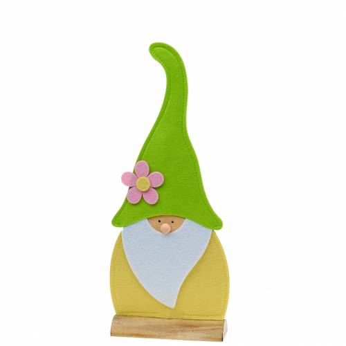 Floristik24 Gnome stojący filcowy zielony, opatrunek na okno 22cm x 6cm H51cm