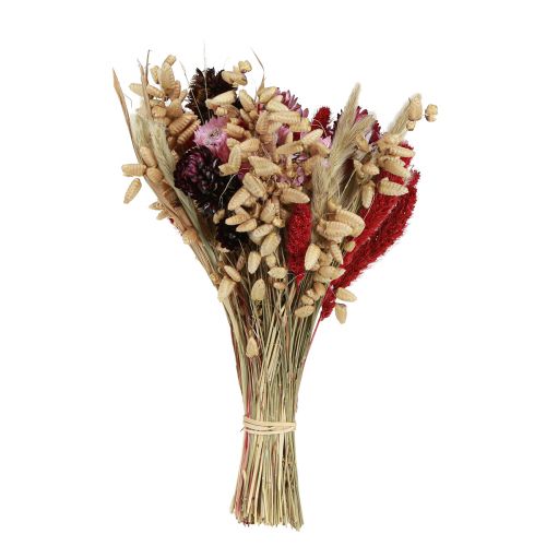 Produkt Bukiet polnych kwiatów z suszonych kwiatów w kolorze naturalnego różu L30cm