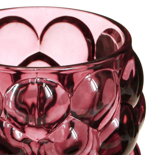 Produkt Lampion Berry Szklany dekoracyjny świecznik na tealighty Ø9cm W9,5cm 4 szt