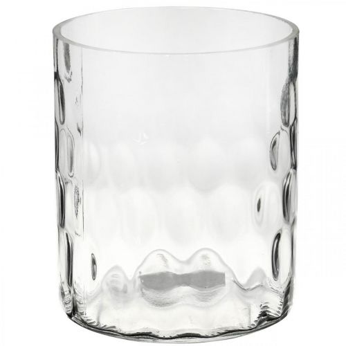 Produkt Szkło lampionowe, wazon na kwiaty, szklany wazon okrągły Ø11.5cm H13.5cm